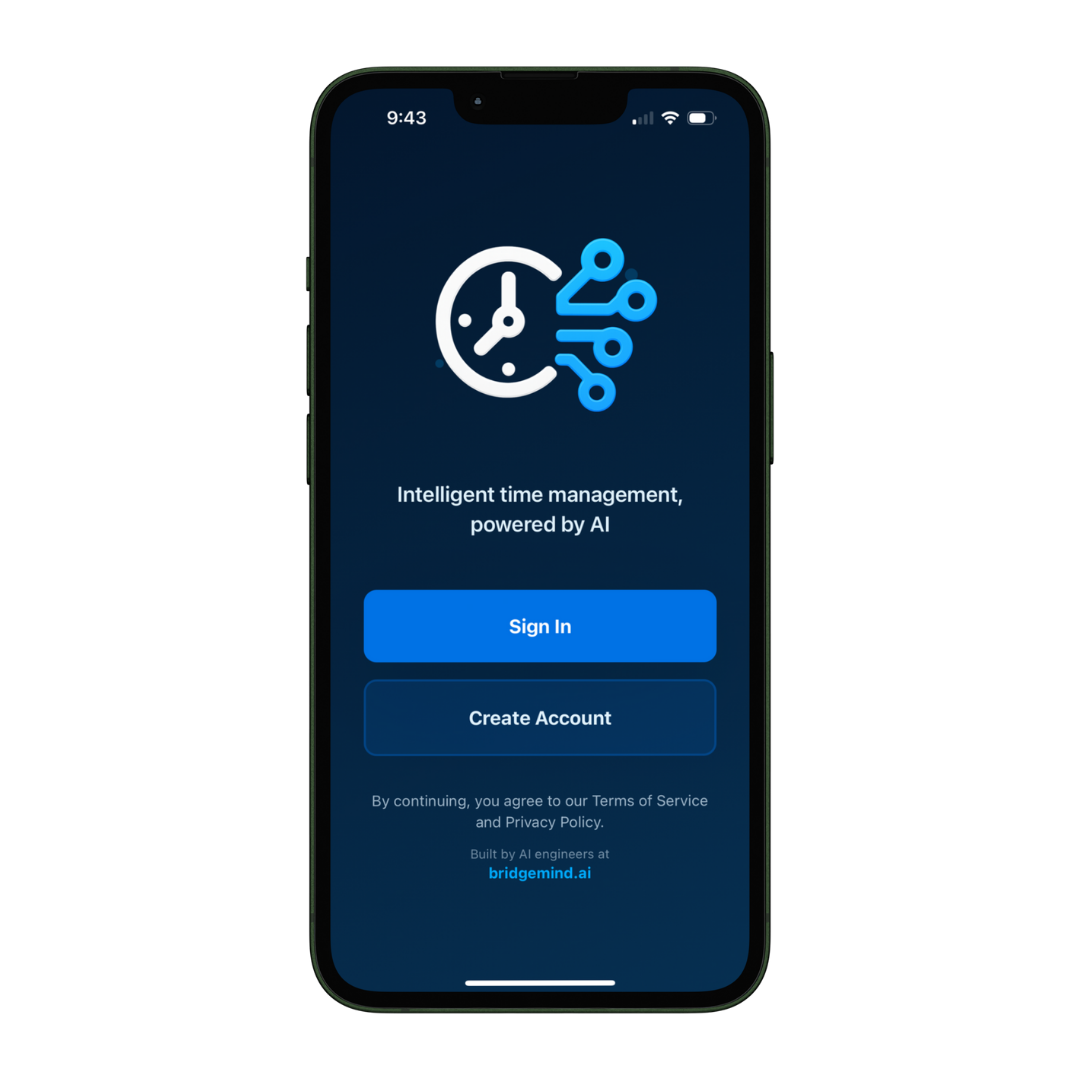 TimeAI Home Screenshot